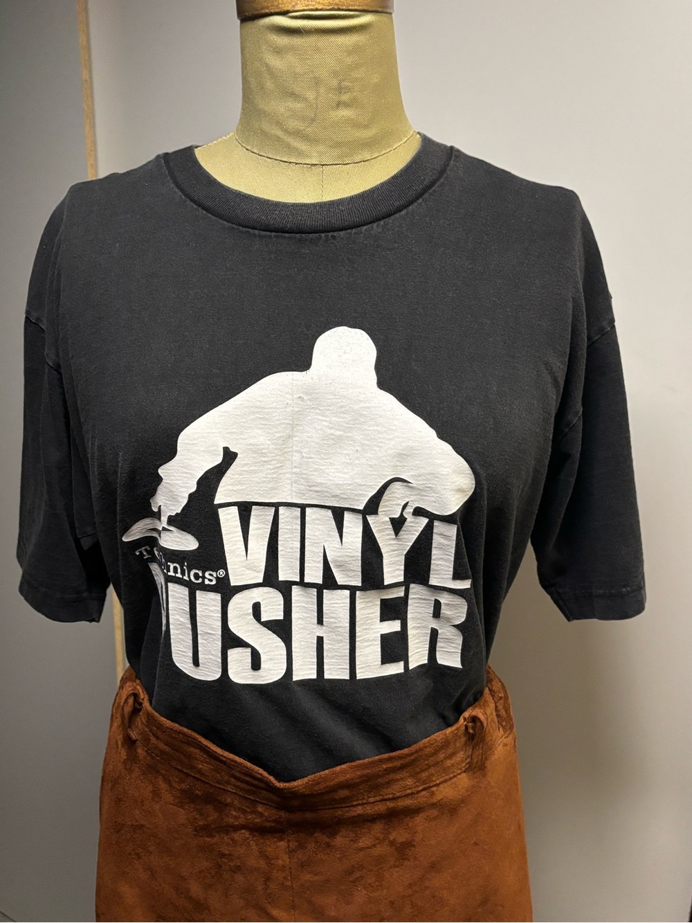 Technics Black "Vinyl Pusher" Graphic Tee